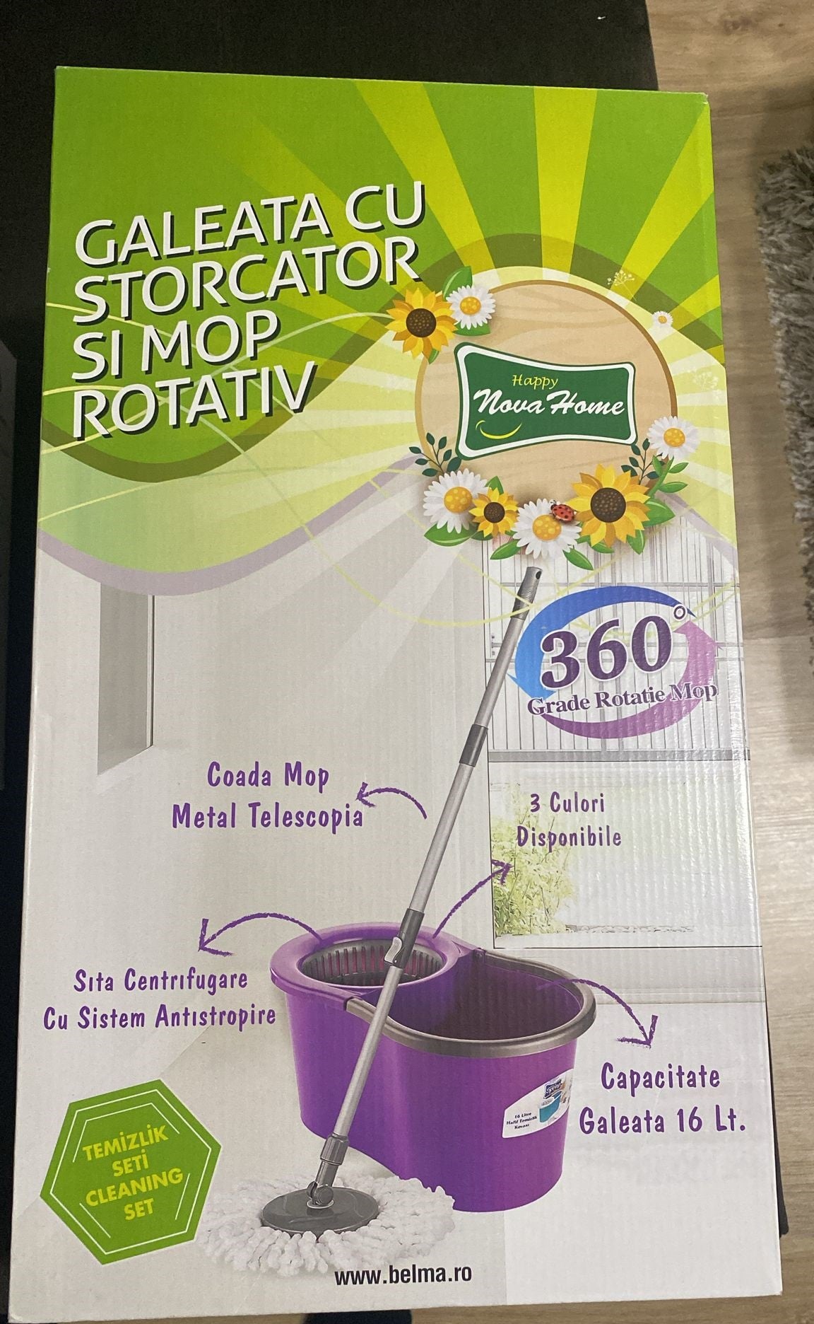 Mop rotativ cu găleată